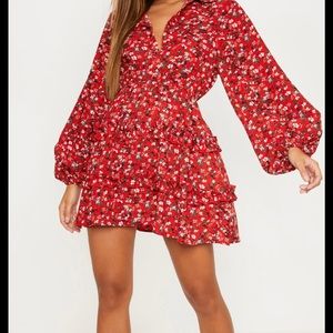 Shirt dress floral prints